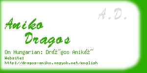 aniko dragos business card